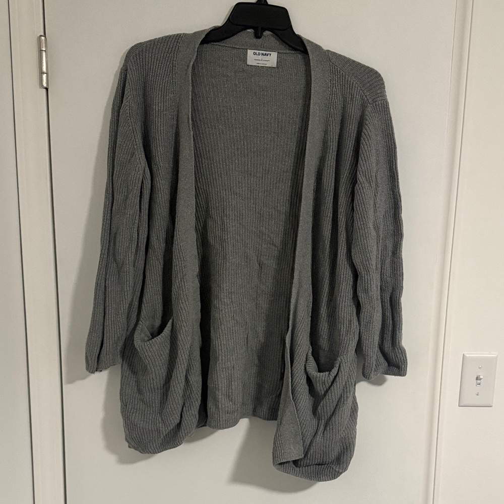 Old Navy Women's Charcoal Cardigan